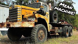 Will it START? RARE 60yr Old 6X6 Diamond Reo Recovery Truck!