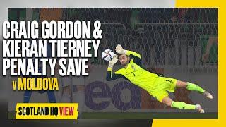 Craig Gordon & Kieran Tierney Penalty Save v Moldova | #ScotlandHQ View Behind the Goals