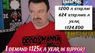 DSP Goes Full Toxic Explaining New Stream Goals. Now Demands $125k Minimum A Year In Support