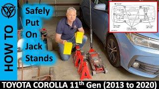 How to Lift a Toyota Corolla 11th Generation (2013 to 2020) onto Jack Stands Safely