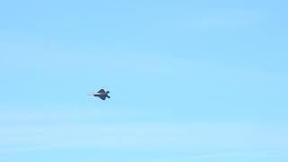 F-22 Raptor chases down an A-4 Skyhawk