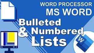 MS Word | Bulleted and Numbered Lists