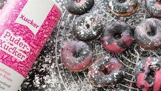 Galaxy Donuts -  ohne Zucker - mit Puder-Xucker