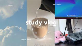 study vlog |  productive morning study session