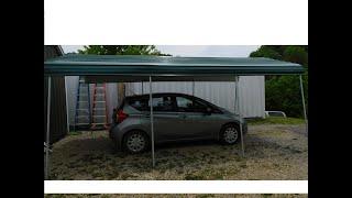 SAVE $1000, DIY Carport part 2, carport from scratch. Homemade carport.