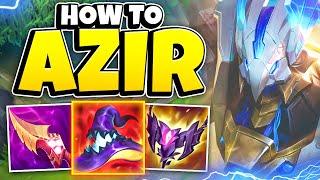 How to get fed and carry your games like a Challenger Azir (Educational Commentary)