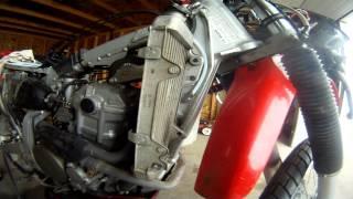 XR650R oil sight tube installation 3of3