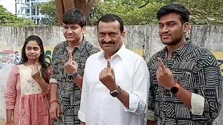 Producer Bandla Ganesh Casts His Vote | Telangana Elections 2023 | MS Talkies