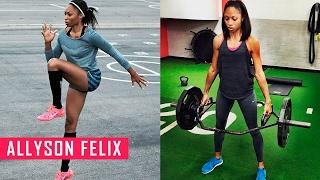 Allyson Felix Conditioning Training for Running | Fitness Babes