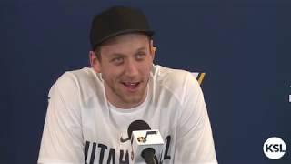 Joe Ingles with an Open Mic is dangerous