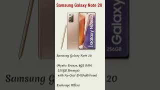 New Smart Phones 2021 // Samsung galaxy note 20 // #shorts //Uday Tech //