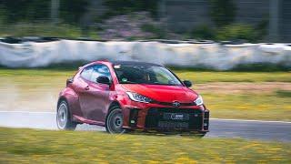 Toyota GR Yaris - Circuito del Jarama - Slippery when wet! Fun & slides everywhere.