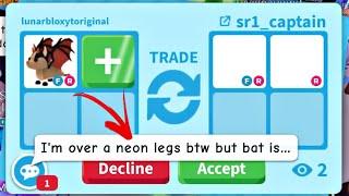 HUGE WIN!! THEY OVERPAID FOR MY BAT DRAGON CUZ IT WAS THEIR DREAM PET! ADOPT ME TRADING #adoptme