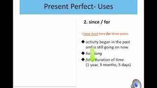 01 02 Present Perfect Overview Lecture