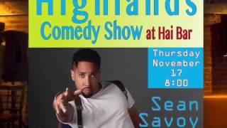 @SiriComedian Promoting The Highlands Comedy Show at Sushi Hai