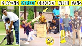 Indian Cricketers Playing Street Cricket With Their Fans  | Virat, Rohit, Sky, Ganguly