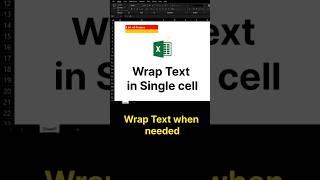 Use Wrap Text in Excel, Hidden Trick#tech #viralvideo #exceltips #excel #spreadsheets #cricket