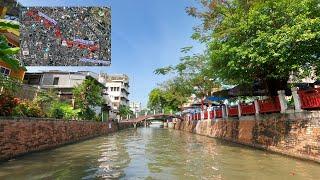 นั่งเรือชมบรรยากาศแนว คลองบางลำพู Bang Lamphu Canal Bangkok