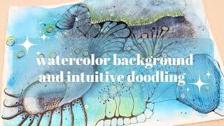 More Hahnemuhle Hot Pressed Watercolor Art with Intutive Doodling