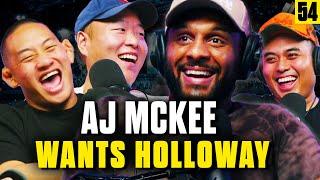 AJ McKee on FIGHT with Max Holloway, Francis Ngannou, and Soccer Kicks - Ep 54 - The Casuals MMA