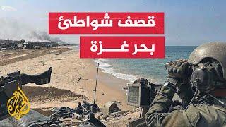 زوارق حربية إسرائيلية تقصف شواطئ بحر غزة
