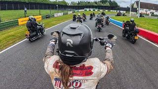 A FULL Weekend of MOTORCYCLE MAYHEM!!! When 400 Harley Davidsons hit the race track.