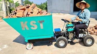 Build A Wheelbarrow Hydraulic - Dumper Truck 120cc DIY