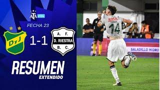 Defensa y Justicia 1 vs 1  Deportivo Riestra | #TorneoBetano | Resumen Extendido | Fecha 23