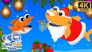 Santa Shark | Christmas Children Song | Little Fish Tales | #christmas #babyshark