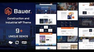 How to install and setup Bauer construction wordpress theme with Demo Content