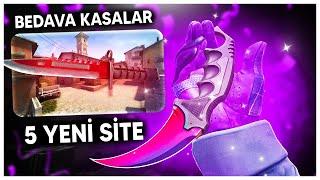 5 TANE YEPYENİ CSGO SKİN SİTESİ | 5 BEDAVA KASA AÇ️