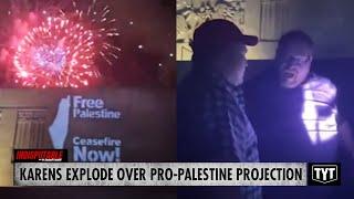 WATCH: Karens EXPLODE Over Pro-Palestine Projection