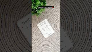 Handmade card for your loved ones | easy gift card ideas #diy #craft #handmade #giftideas #couple