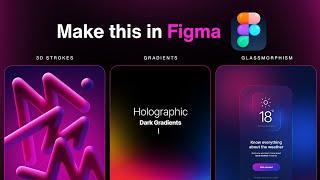 Create 03 Modern Design Ideas in Figma | Learn Figma in Hindi