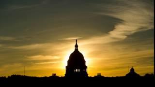 Equinox Sunrise Behind US Capitol Building // Timelapse