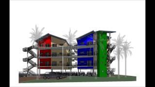 Apartments, Town and Patio Homes, Master Planning 3D Green Planet Architects Revit