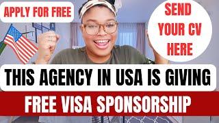 This Agency Is Helping People Relocate To USA With Free Visa Sponsorship | Send Your Cv Here