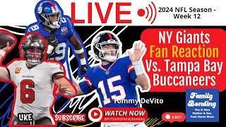 LIVE POST GAME - NY Giants Fan Reaction vs Bucs NFL Week 12 NYG Tanking Season  Giants Fan Channel