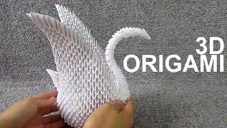 Building 830 Pieces 3D ORIGAMI SWAN Step by Step