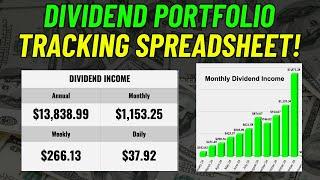 How To Track Your Weekly Dividends! Increase Your Income NOW!