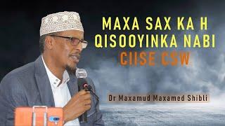 maxaa sax ka ah Qisooyinka Nabi Ciise Csw|| Dr Maxamud Maxamed Shibli