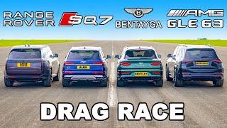 New Range Rover V8 v AMG v Audi v Bentley: DRAG RACE