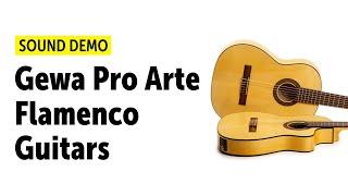 Gewa Pro Arte Flamenco Guitars - Sound Demo (no talking)