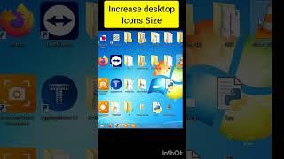 Increase desktop icon size #computertricks #computertips #computer #computerscience #knowledge