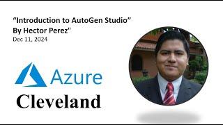 "Introduction to AutoGen Studio" By Hector Perez