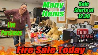 Live Fire Sale toys, Christmas Items, candy, home decor, Clothing, and much more!