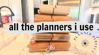 All My Planner Perfect Planners & Travelers Notebooks I Use #jennypenton #plannerperfect