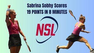 Sabrina Sobhy Scores 19 points in 8 Minutes in First NSL Women's Match