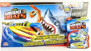 Zuru Micro Boats Circuit Course Bateaux Requin Jouet Shark Toy Review Zuru Toys Tiburon