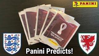 Panini FIFA World Cup Qatar 2022 Stickers Predict England vs Wales Score! PACK OPENING!